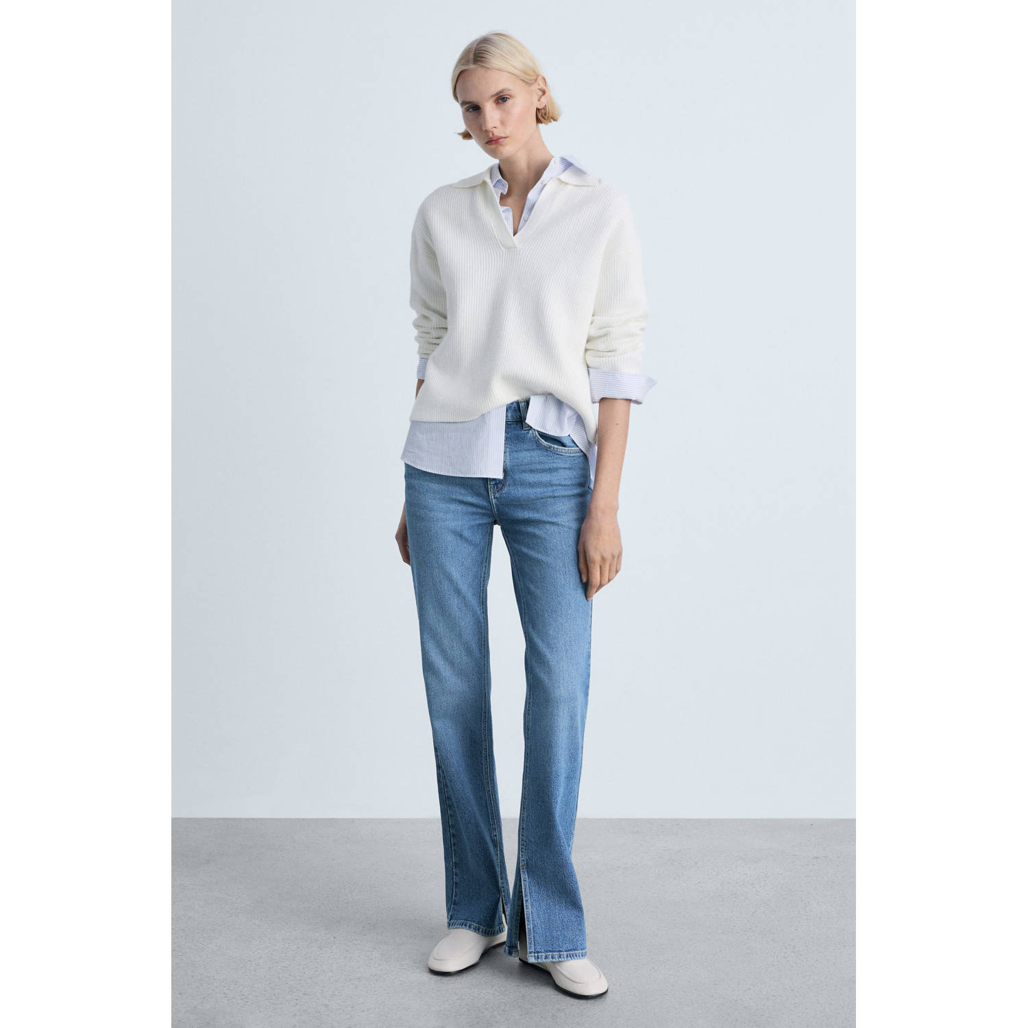 Mango medium blue denim