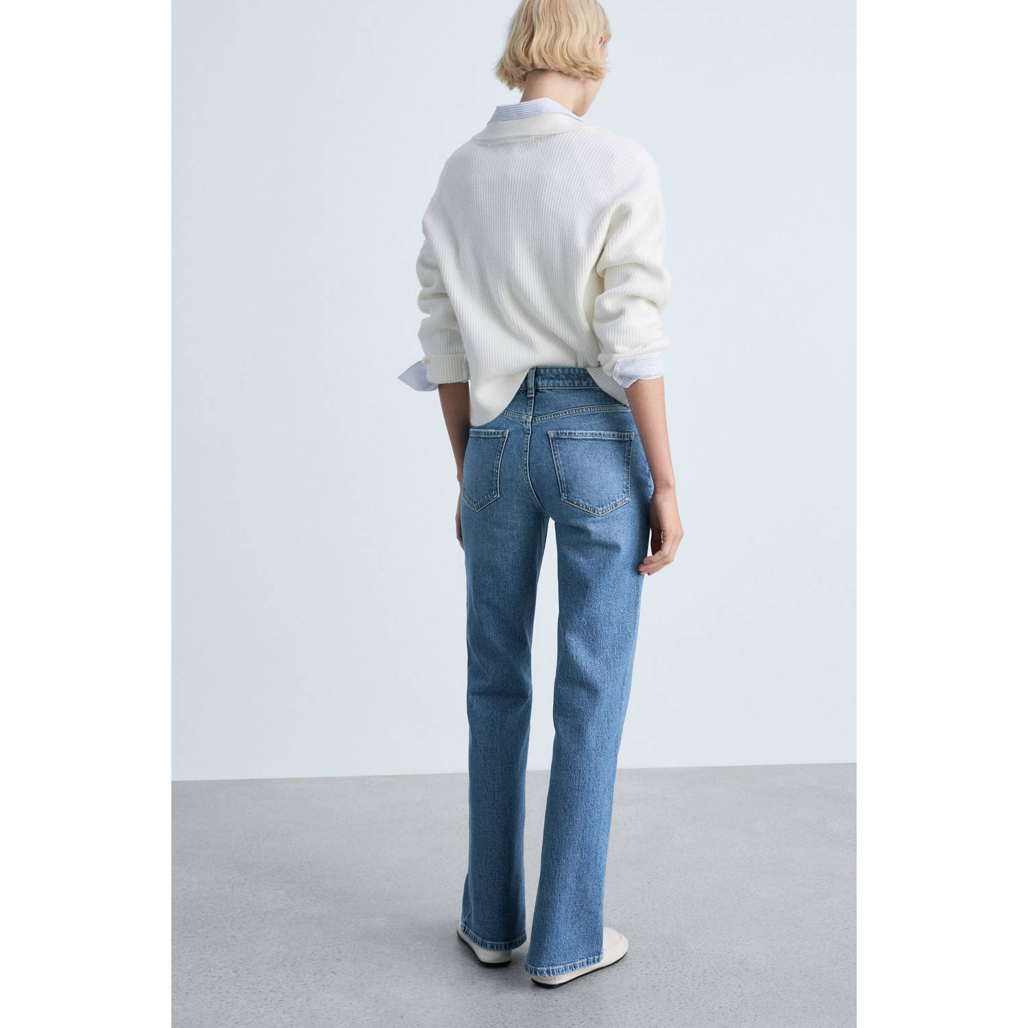 Mango medium blue denim