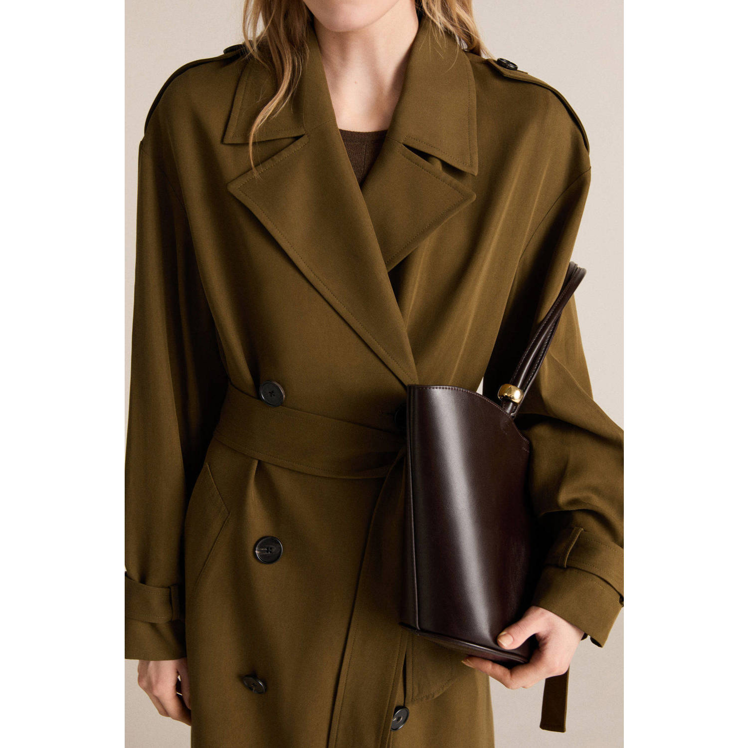 Mango trenchcoat kaki