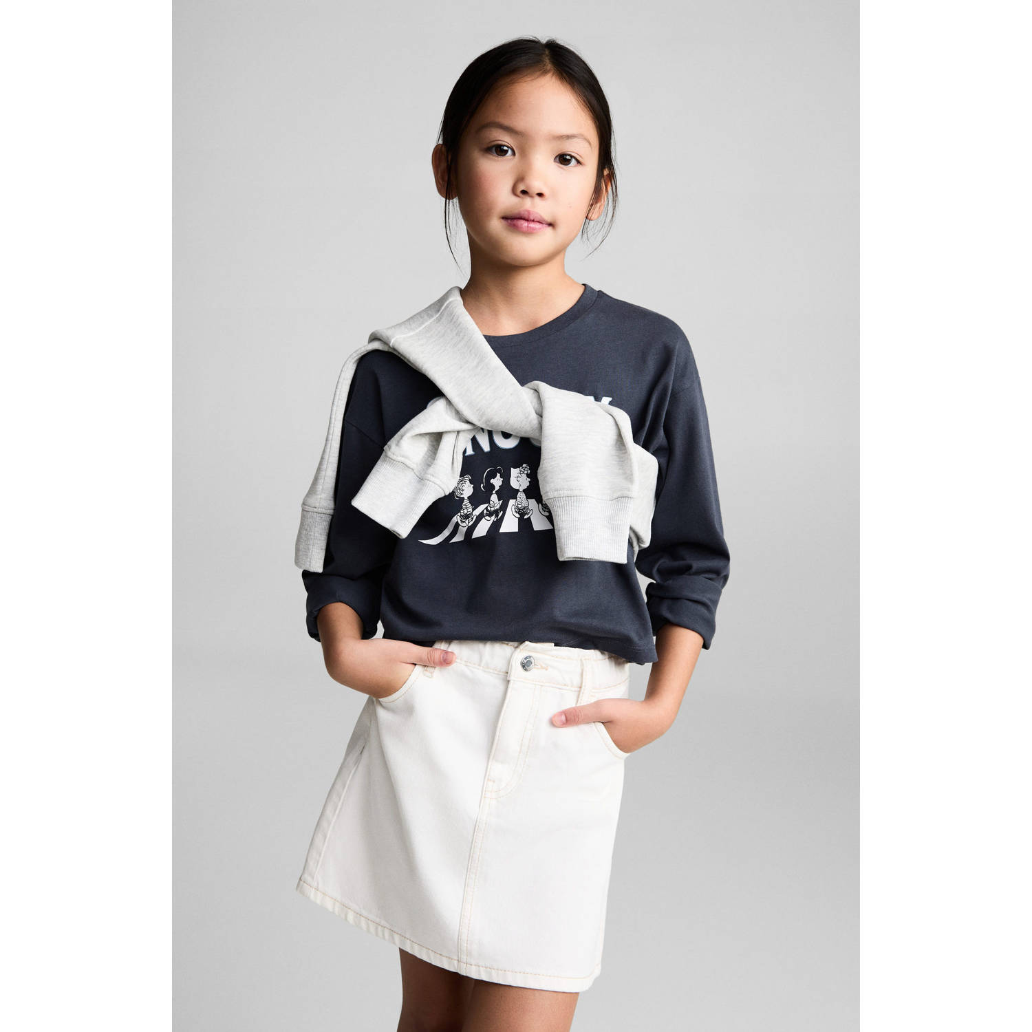 Mango Kids spijkerrok wit