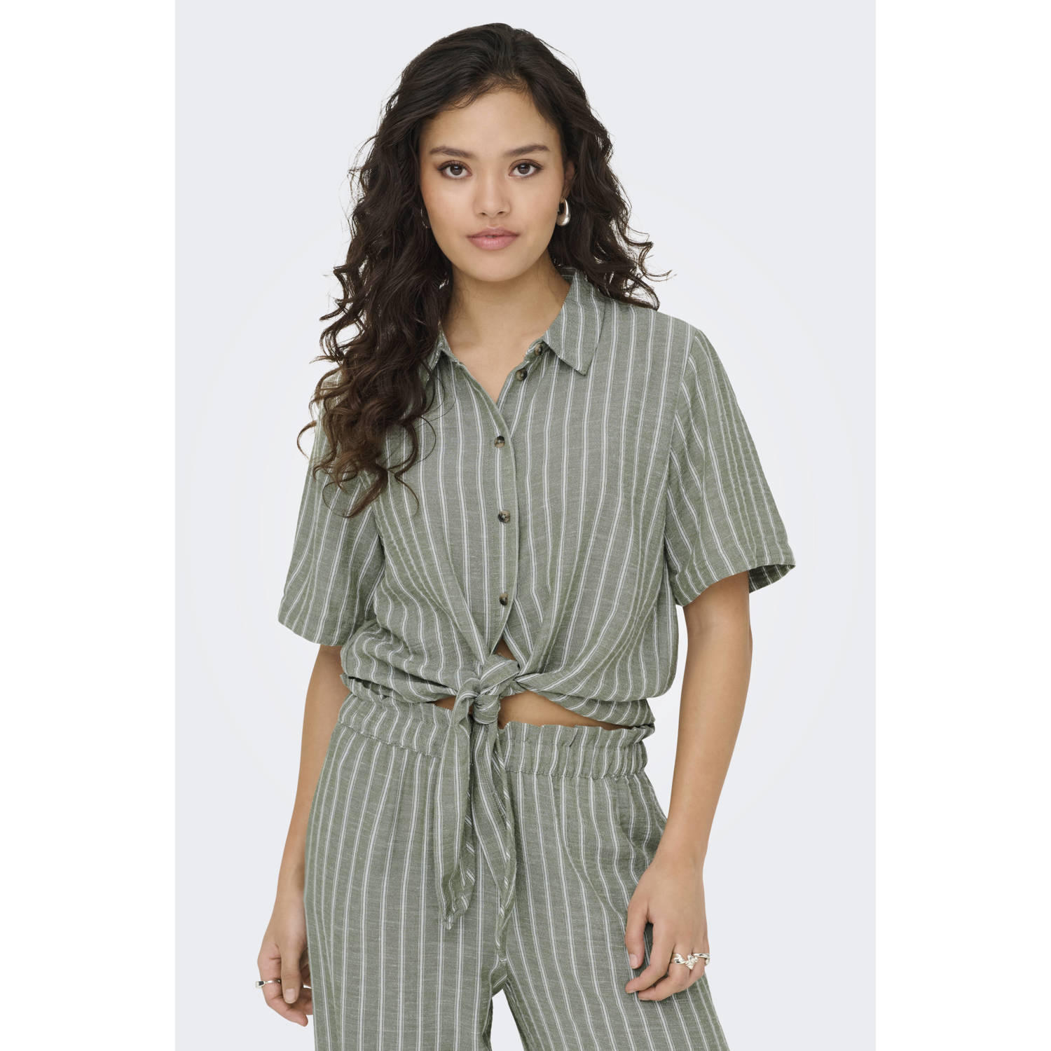JDY blouse grijsgroen