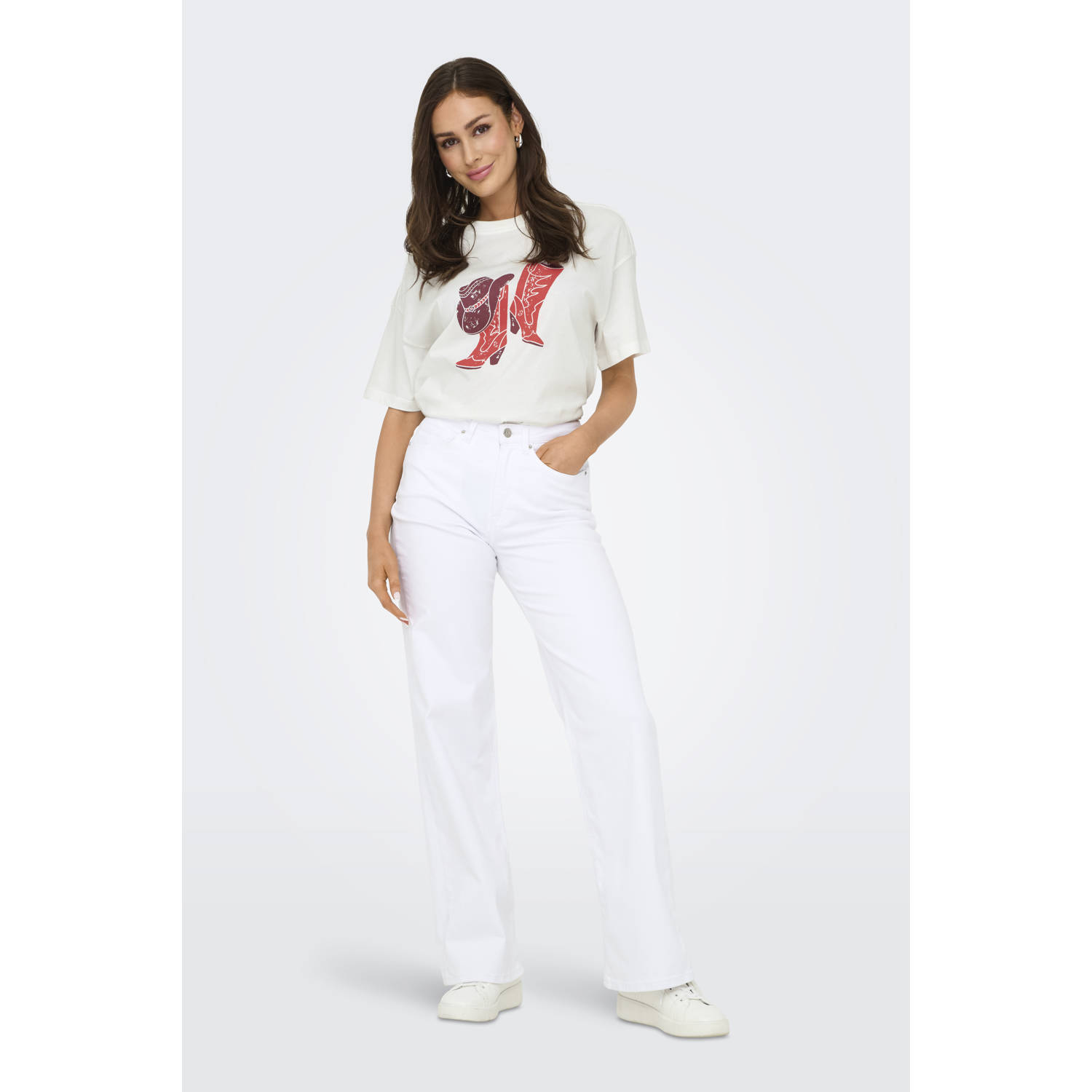 JDY T-shirt ecru