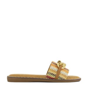 slippers cognac