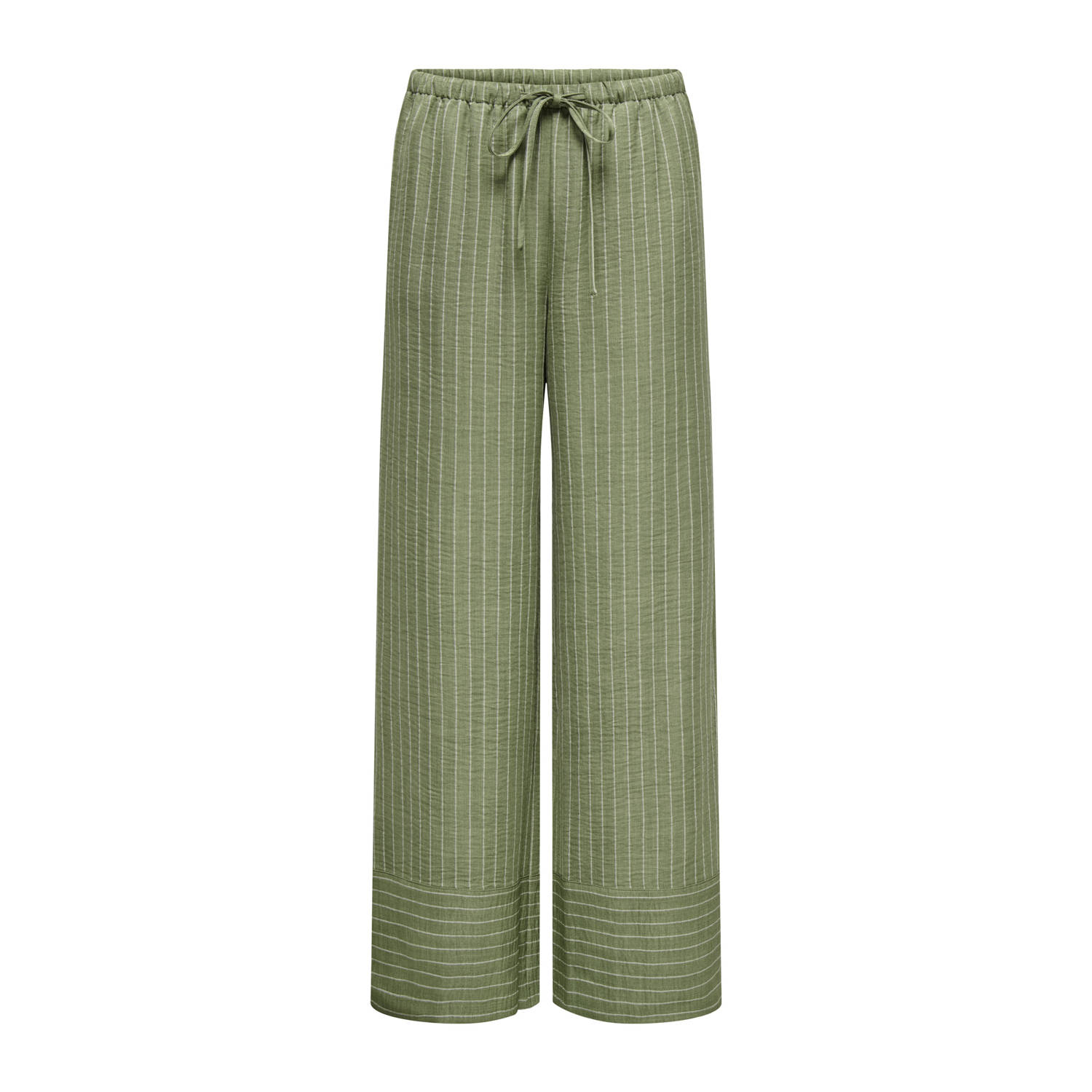 JDY straight regular waist pantalon olijfgroen