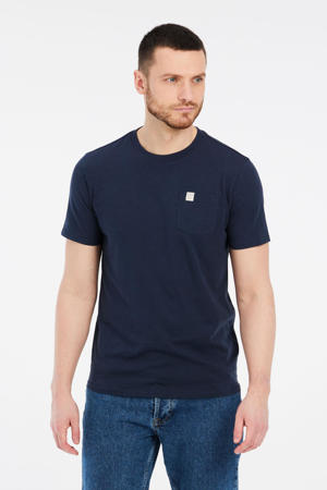 regular T-shirt donkerblauw