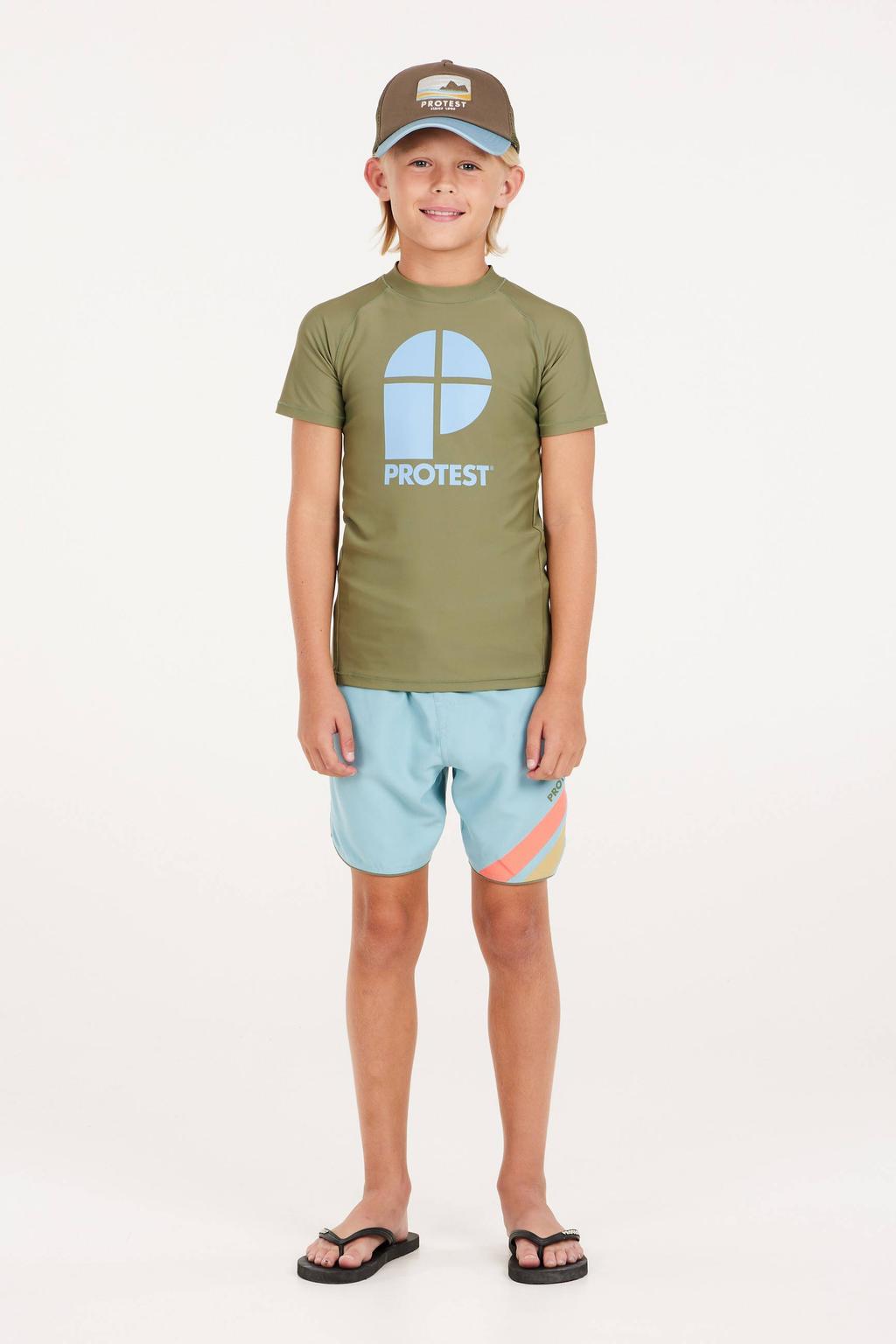 Protest UV T-shirt PRTBERENTS JR olijfgroen