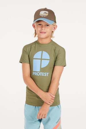 UV T-shirt PRTBERENTS JR olijfgroen