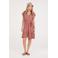Protest midi jurk roze