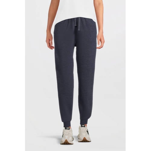 anytime fleece joggingbroek donkerblauw melange afbeelding
