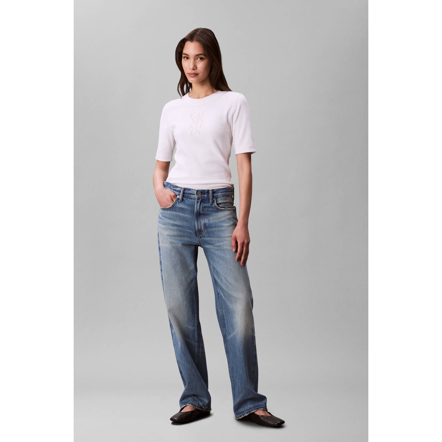 CALVIN KLEIN JEANS top wit