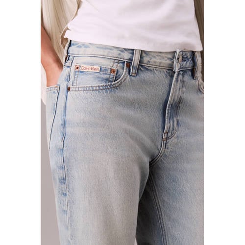CALVIN KLEIN JEANS straight leg jeans light blue denim afbeelding