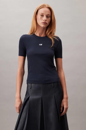 T-shirt donkerblauw