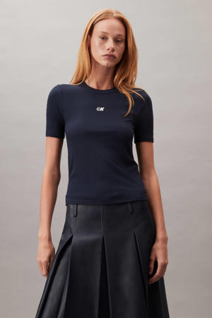 T-shirt donkerblauw
