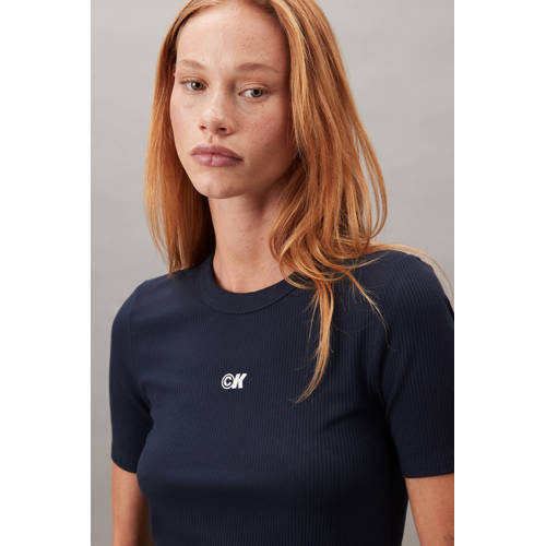 CALVIN KLEIN JEANS T-shirt donkerblauw afbeelding