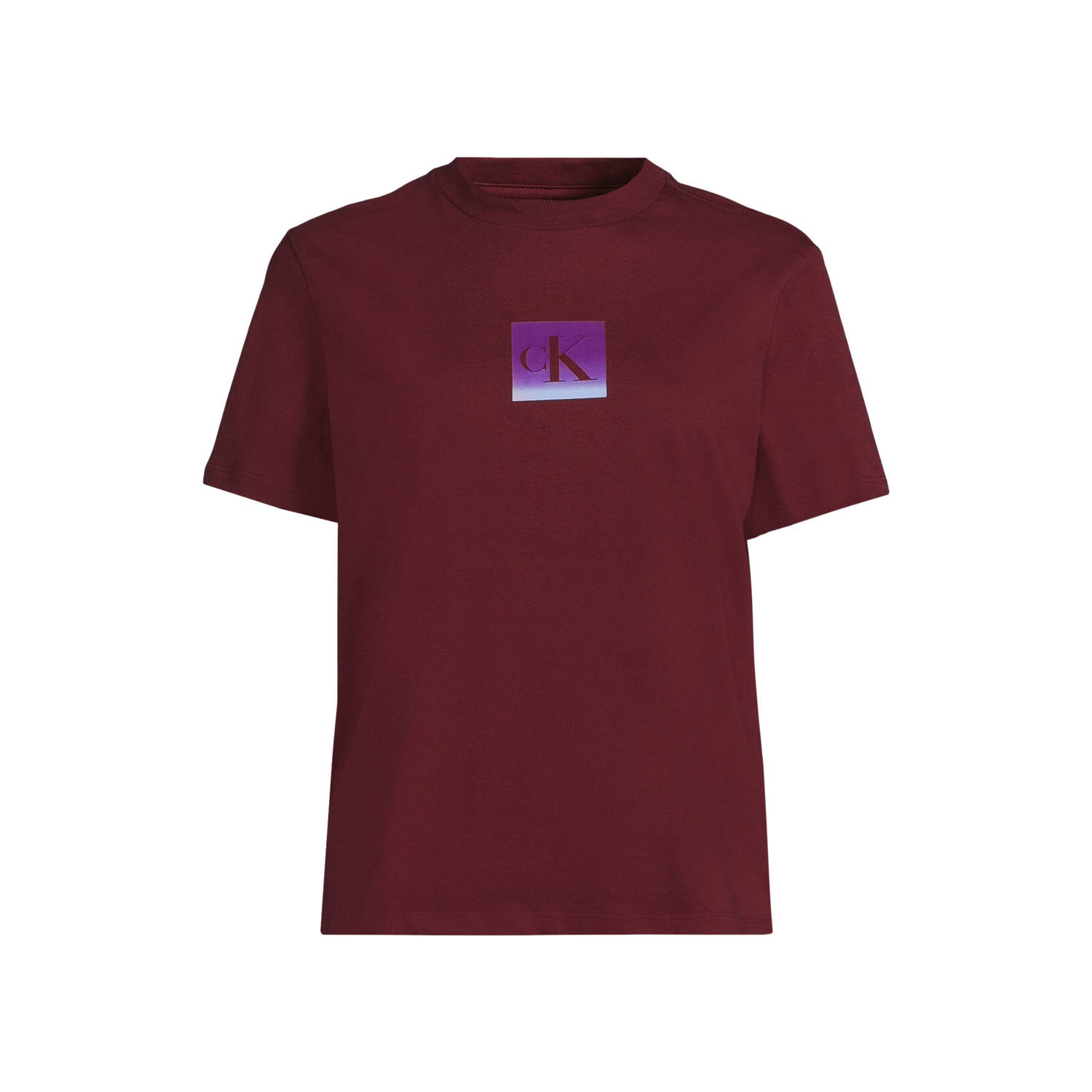 CALVIN KLEIN JEANS T-shirt donkerrood