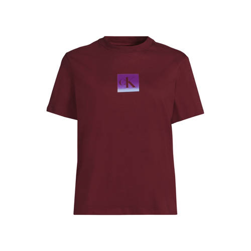 CALVIN KLEIN JEANS T-shirt donkerrood afbeelding