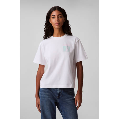 CALVIN KLEIN JEANS T-shirt wit afbeelding