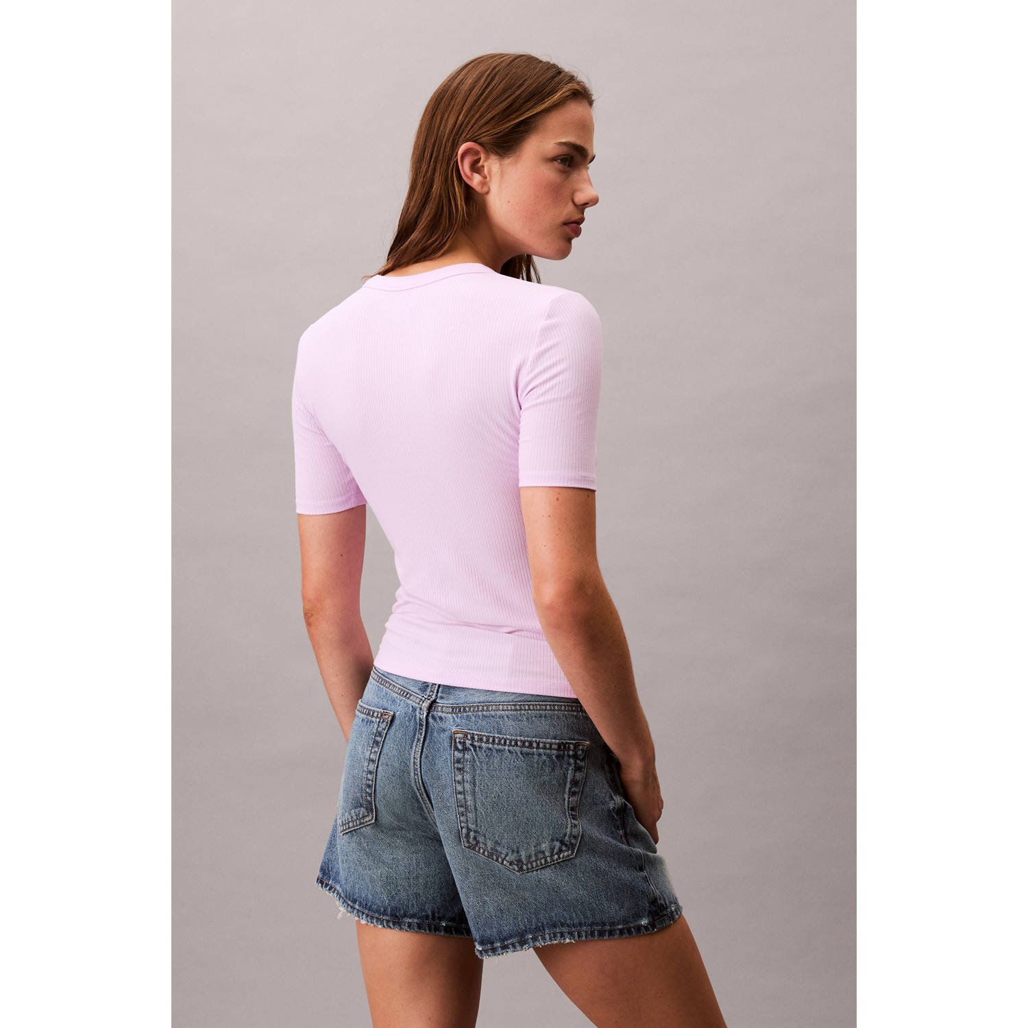 CALVIN KLEIN JEANS T-shirt lichtroze