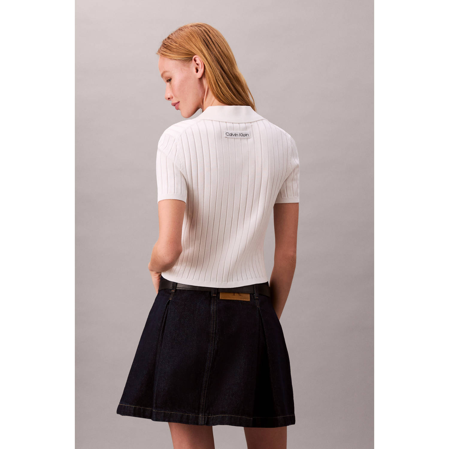CALVIN KLEIN JEANS denim spijkerrok black denim