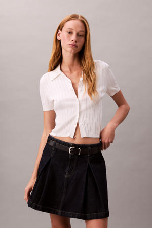 denim spijkerrok black denim