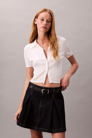 denim spijkerrok black denim