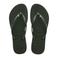 Havaianas Slim Crystal Sw II teenslippers olijfgroen
