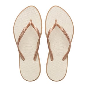Slim Point teenslippers roségoud