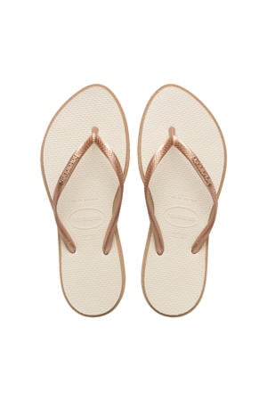 Slim Point teenslippers roségoud