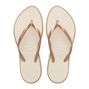 Slim Point teenslippers roségoud