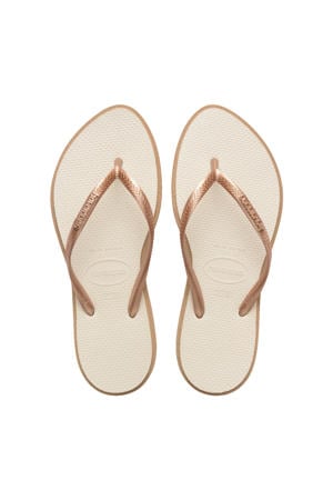 Slim Point teenslippers roségoud