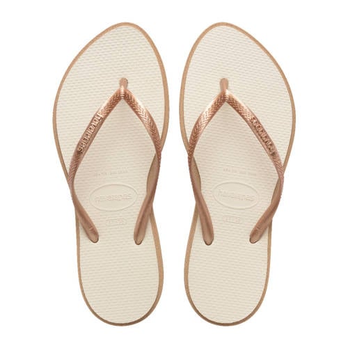 Havaianas Slim Point teenslippers roségoud afbeelding