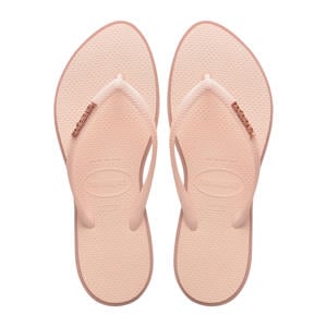 Slim Point teenslippers lichtroze