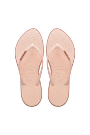 Slim Point teenslippers lichtroze