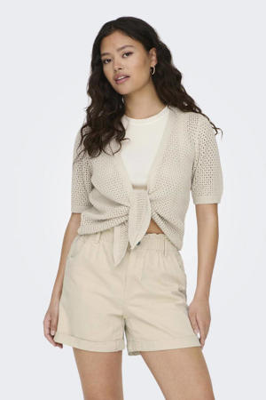 crochet vest zand