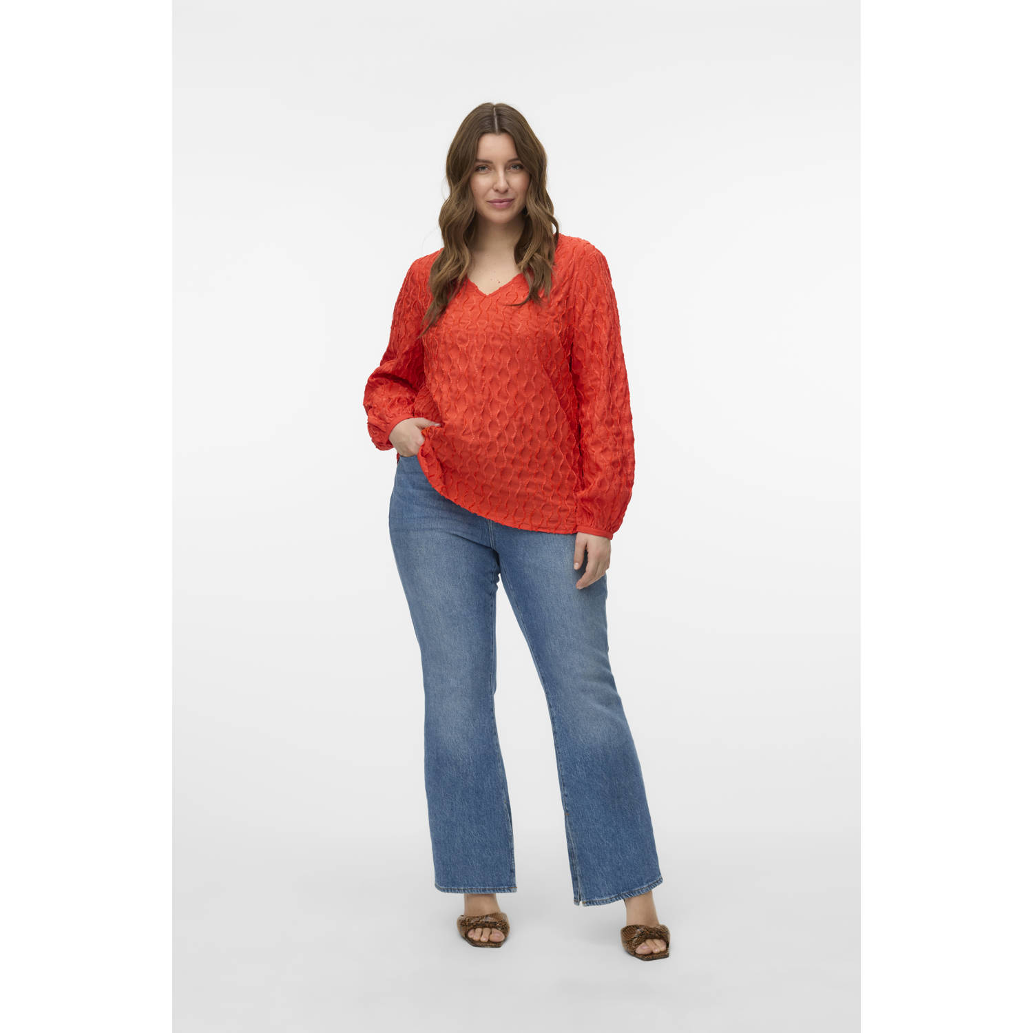 VERO MODA CURVE top rood