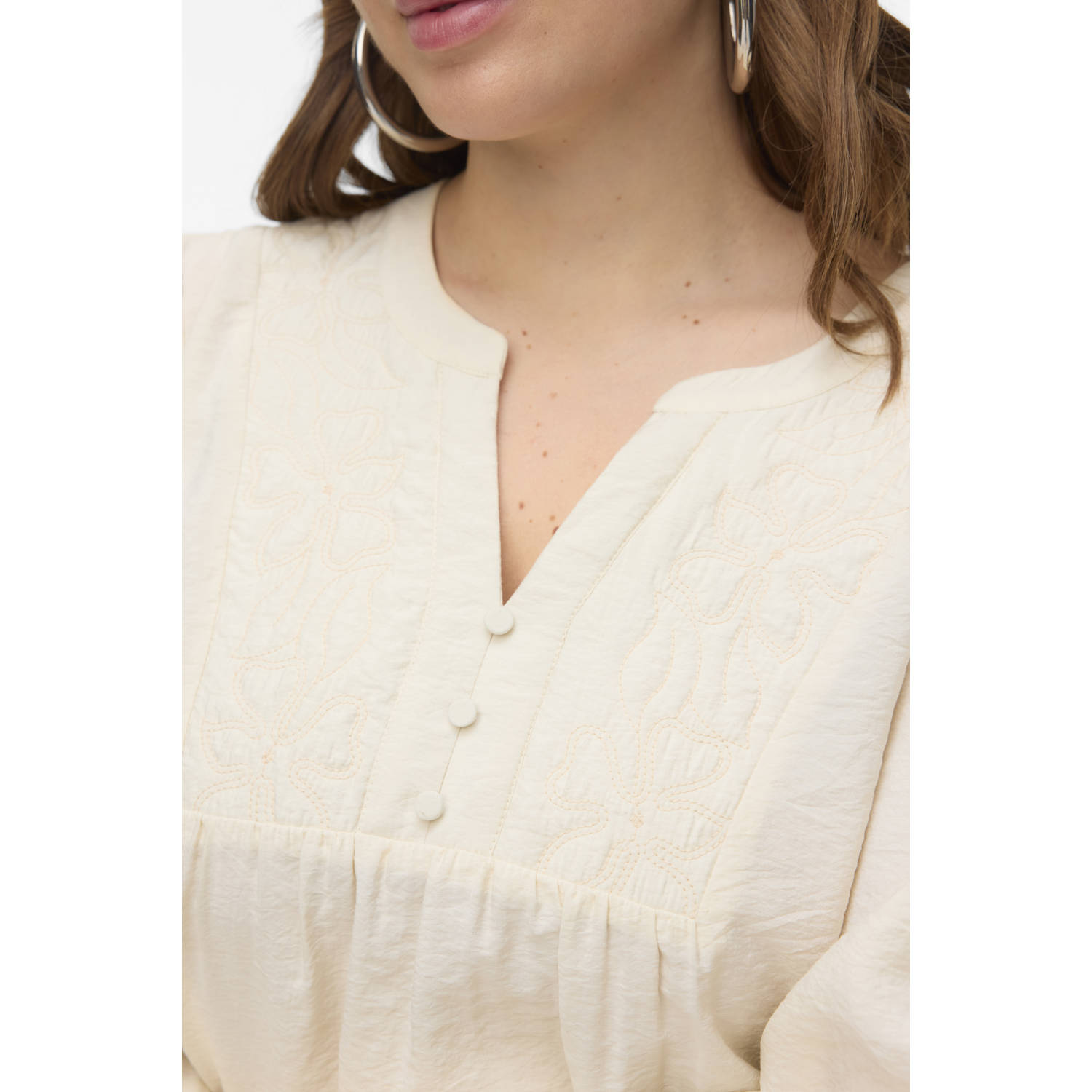 VERO MODA CURVE blousetop ecru