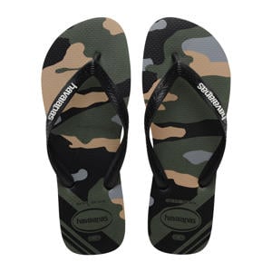 Top Camu teenslippers olijfgroen
