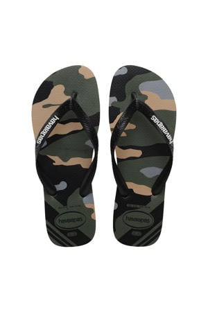 Top Camu teenslippers olijfgroen