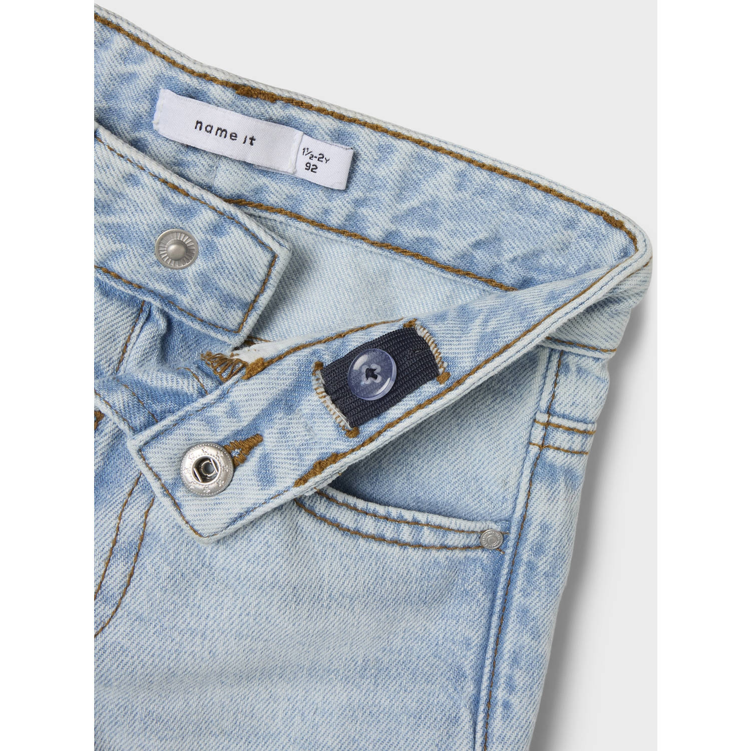 NAME IT MINI loose denim short light blue denim