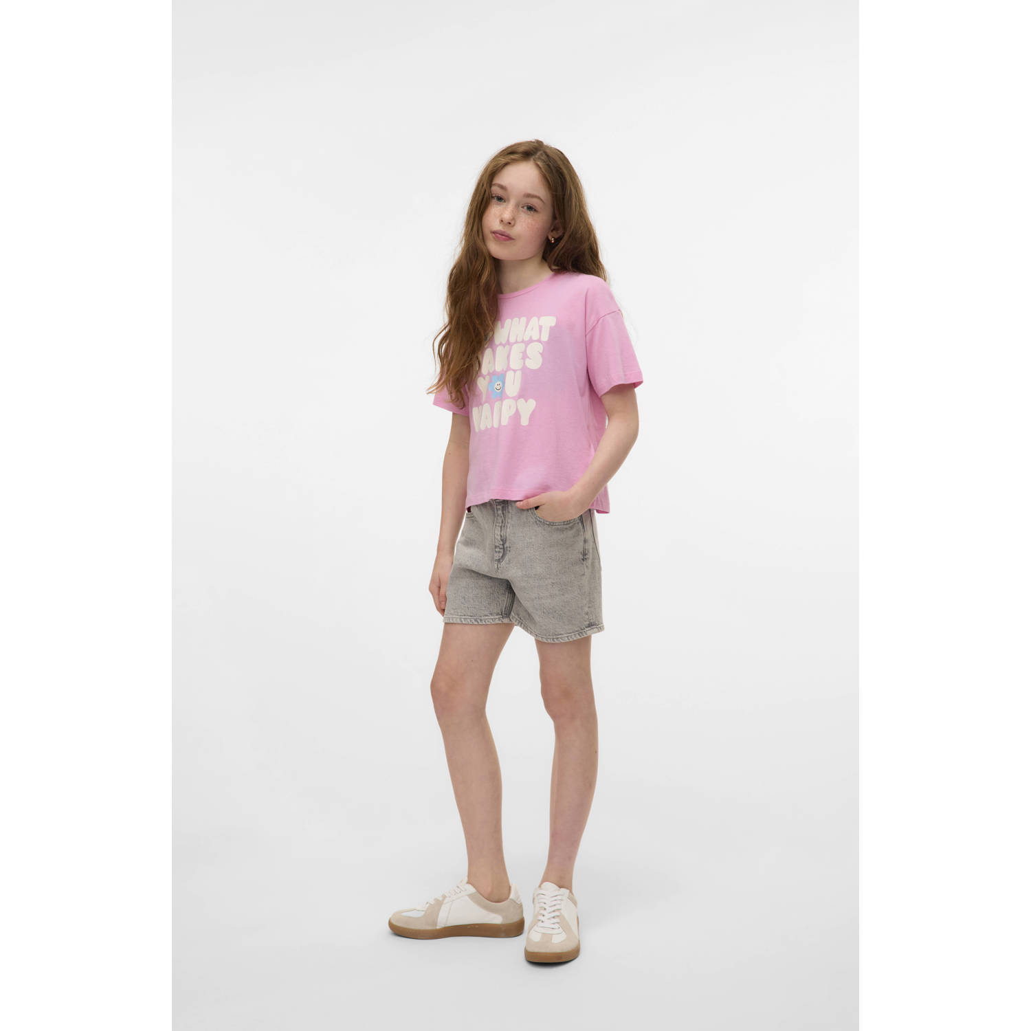 VERO MODA GIRL T-shirt roze