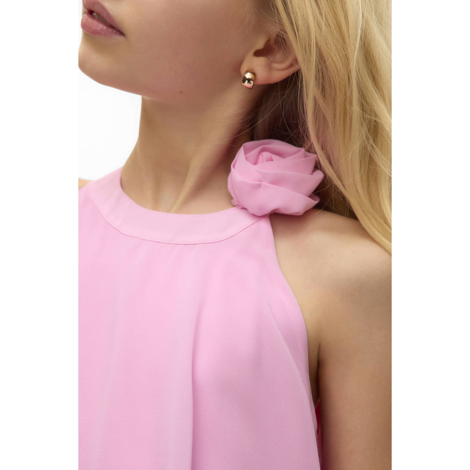 VERO MODA GIRL A-lijn jurk roze