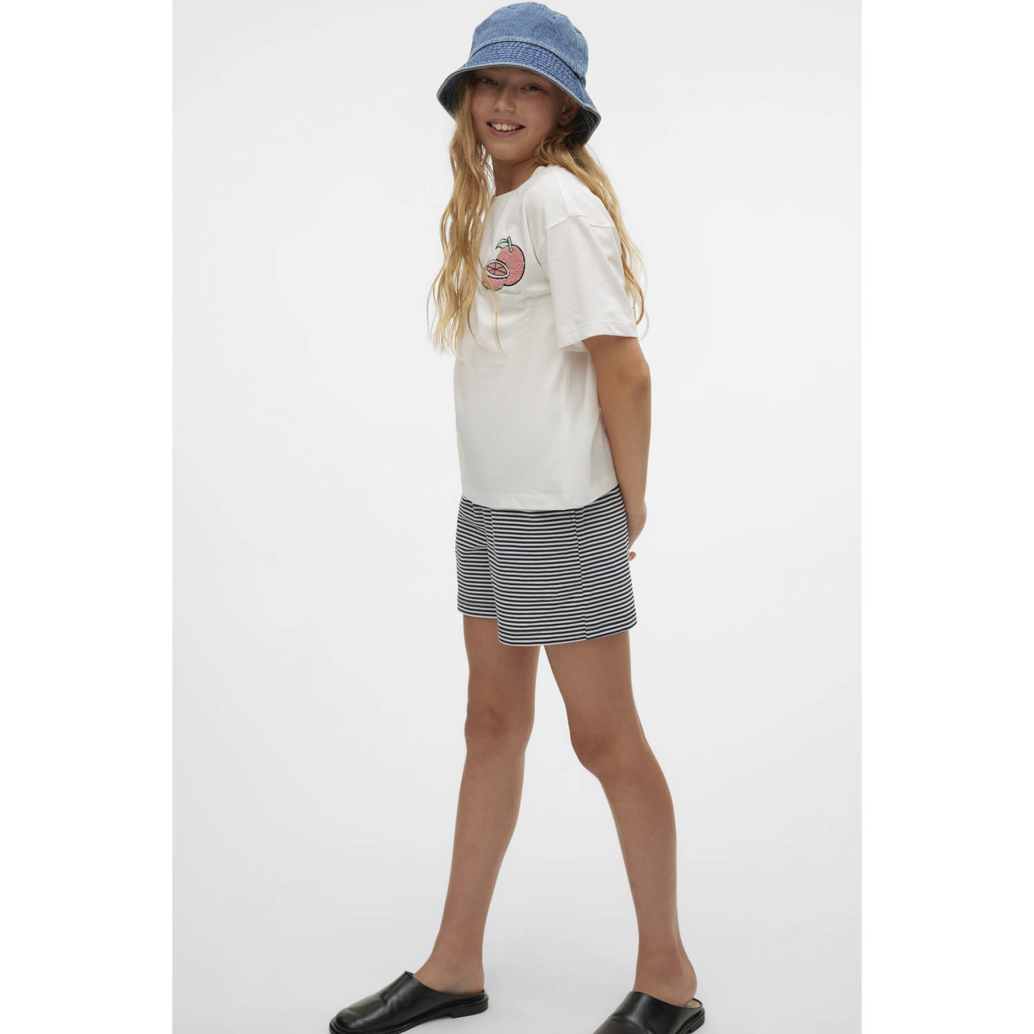 VERO MODA GIRL casual short donkerblauw