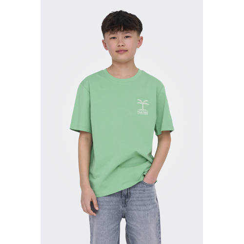 ONLY & SONS JUNIOR T-shirt lichtgroen afbeelding