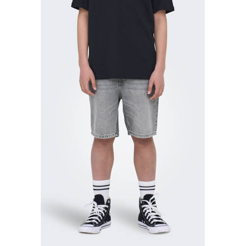 ONLY & SONS JUNIOR denim short grey denim afbeelding