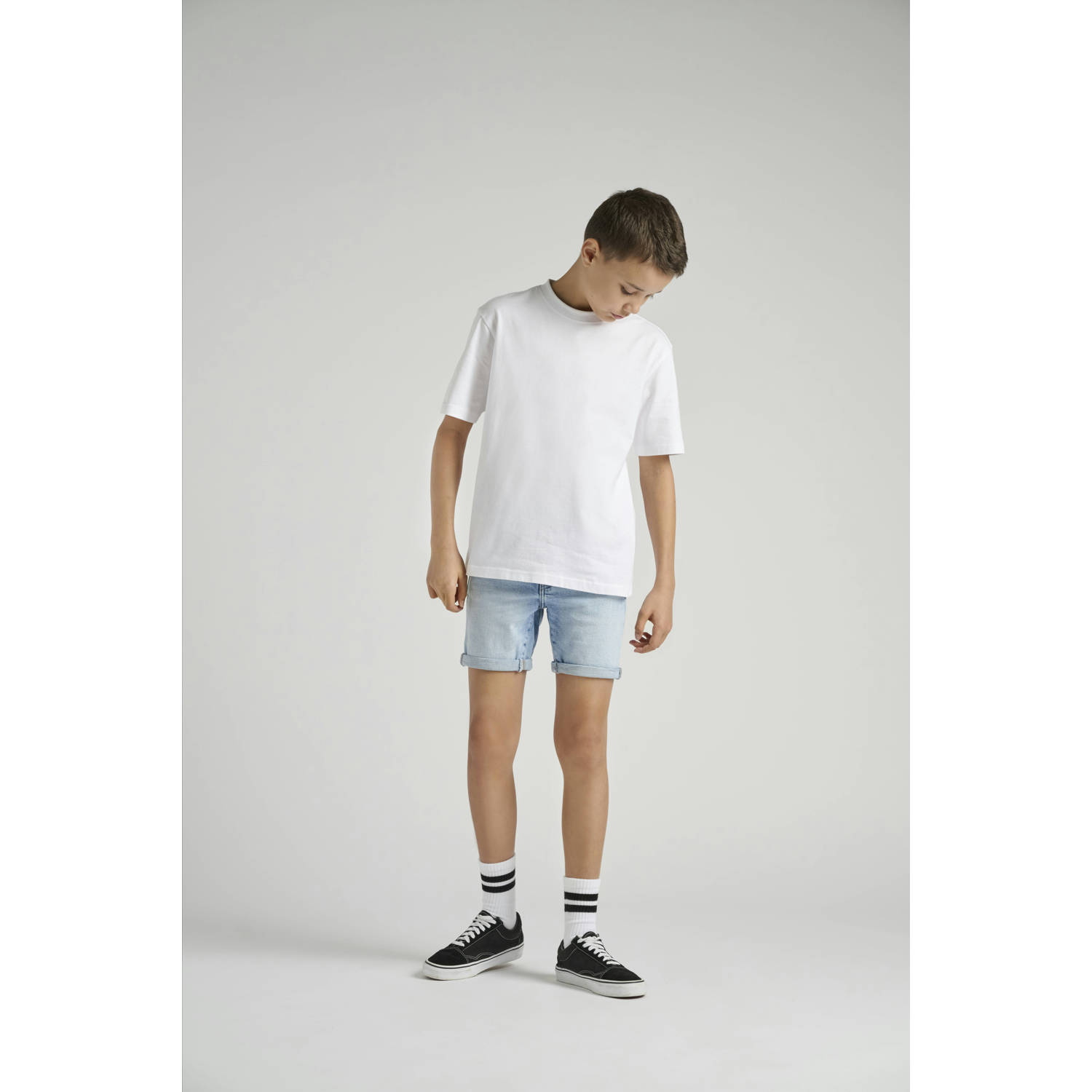 ONLY & SONS JUNIOR regular denim short light blue denim