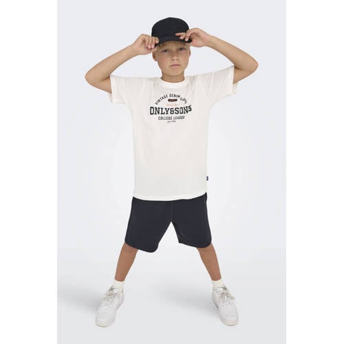 ONLY & SONS JUNIOR regular sweatshort zwart afbeelding