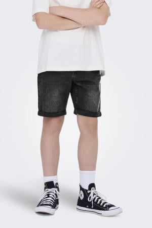 regular denim short black denim