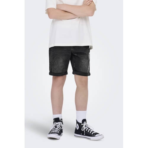 ONLY & SONS JUNIOR regular denim short black denim afbeelding