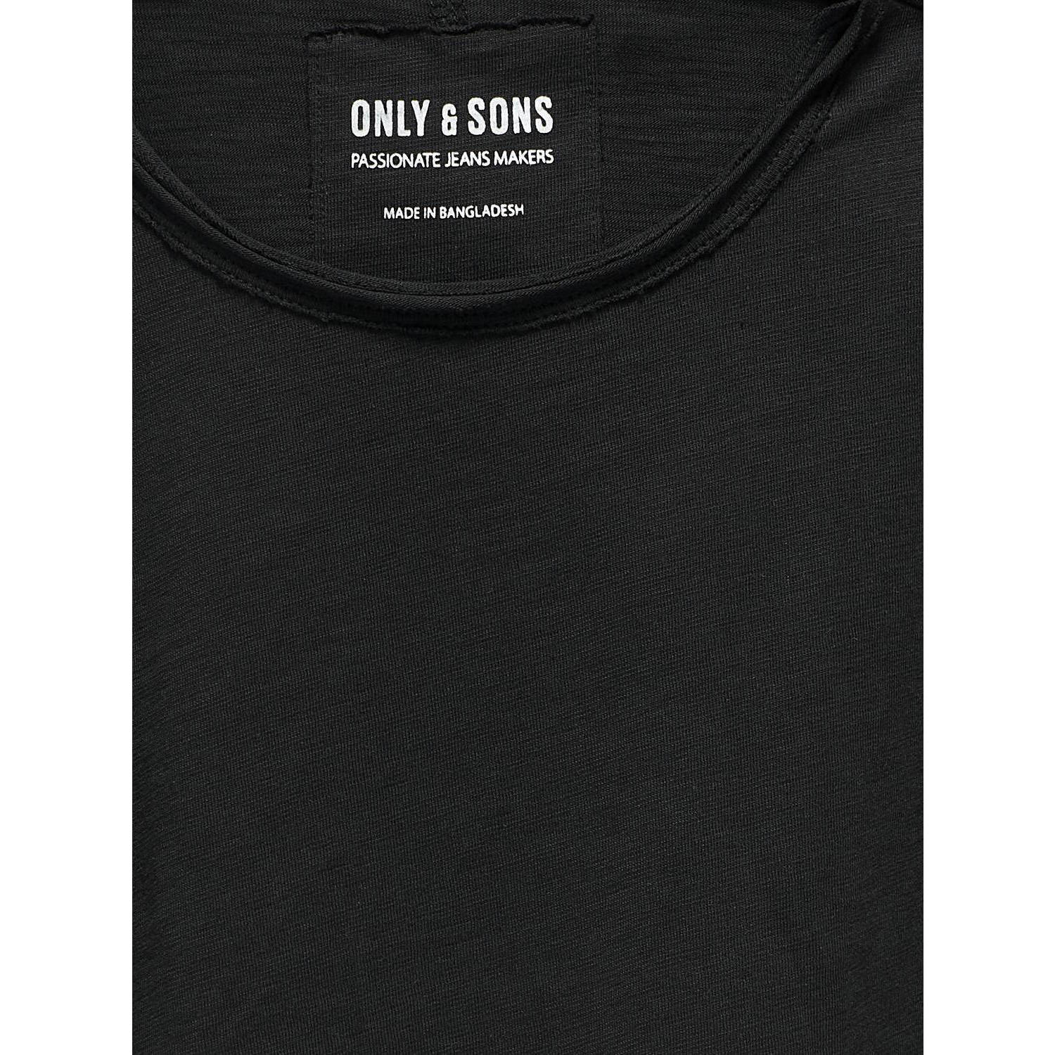 ONLY & SONS JUNIOR T-shirt zwart