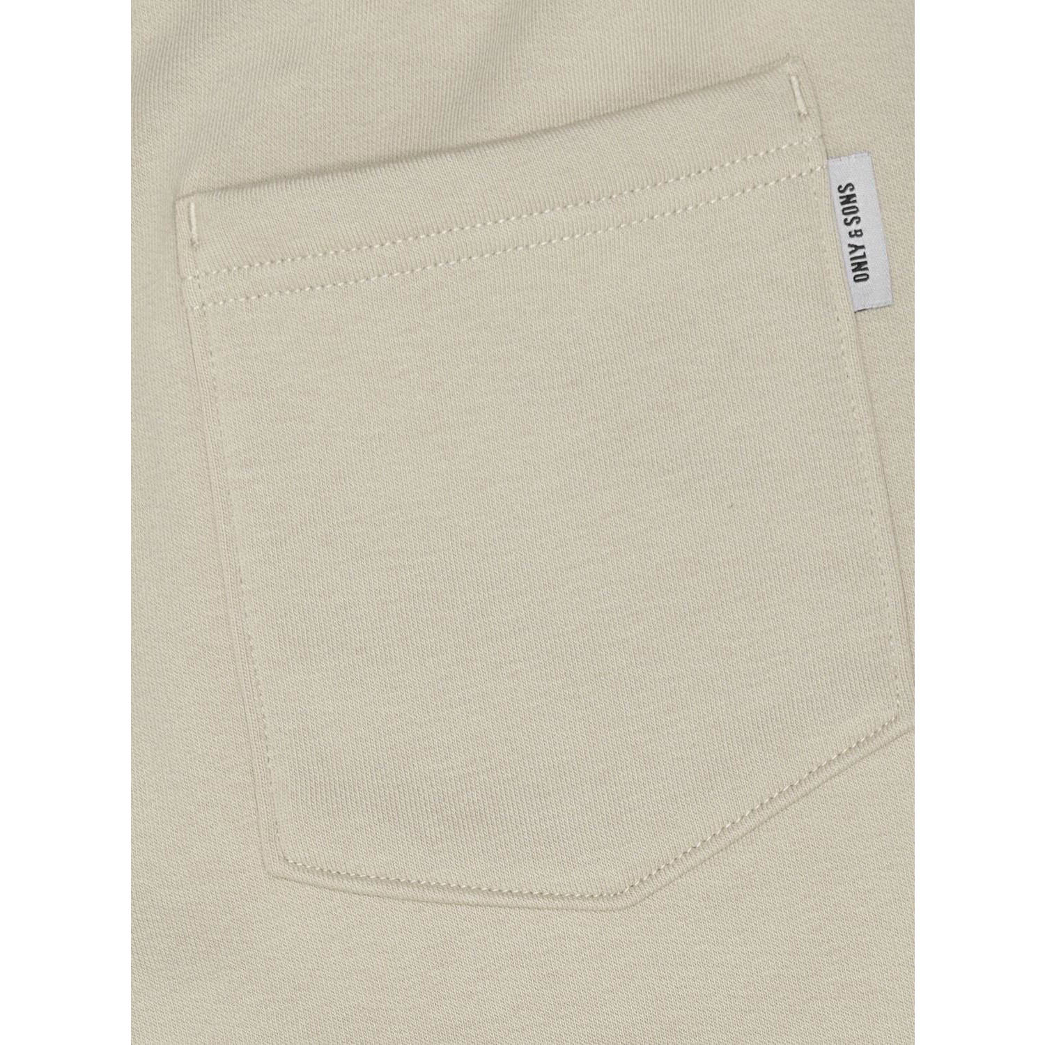 ONLY & SONS JUNIOR regular sweatshort beige